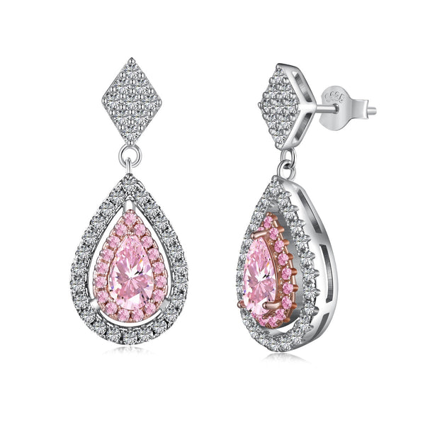 <MAGIC>Ornate Delicate Water Drop Shape Banquet Earrings