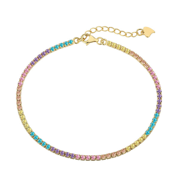 <MAGIC>Dazzling Colorful Round Cut Daily Bracelet