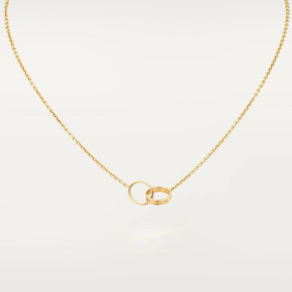 <MAGIC>LOVE NECKLACE DOUBLE RING GOLD