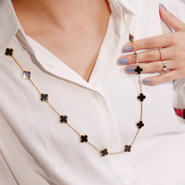 ˇMagic JewelryˇCLOVER 20 MOTIFS ONYX ROSE GOLD