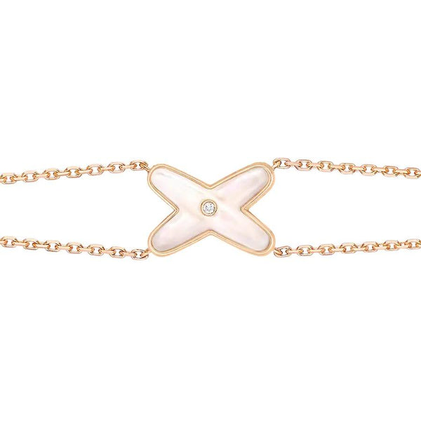 <MAGIC>JEUX BRACELET WHITE MOP ROSE GOLD 1 DIAMOND
